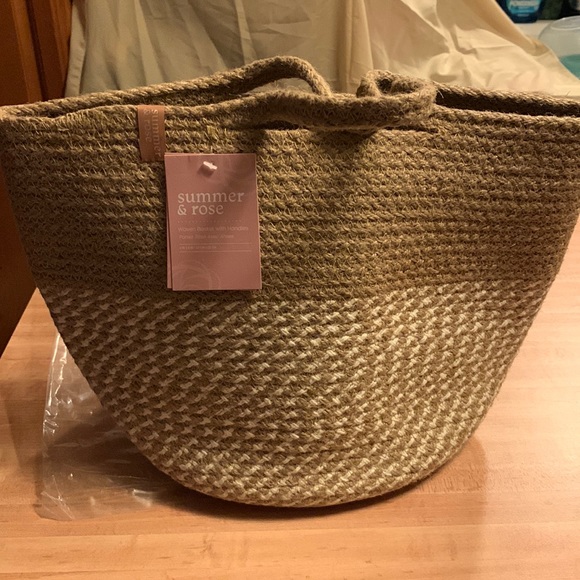 summer & rose Bags Summer Rose Woven Basket Purse Nwt Poshmark
